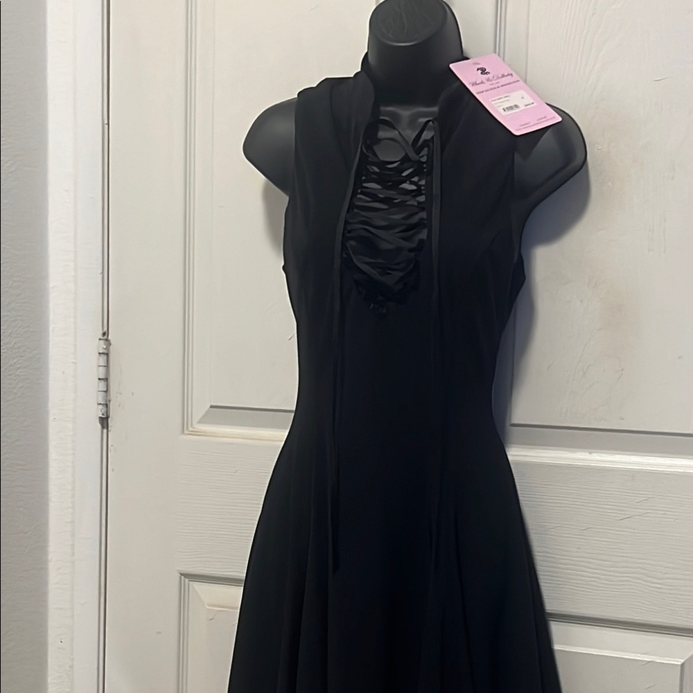 Elegant Black Dress tight rope dress